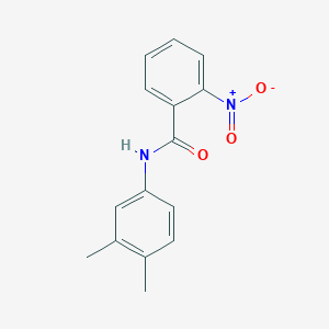 molecular formula C15H14N2O3 B11025797 N-(3,4-dimethylphenyl)-2-nitrobenzamide CAS No. 102630-97-7