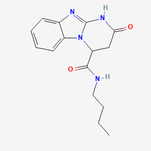 molecular formula C15H18N4O2 B11026105 N-butyl-2-oxo-1,2,3,4-tetrahydropyrimido[1,2-a]benzimidazole-4-carboxamide 