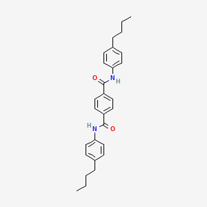 molecular formula C28H32N2O2 B11026270 N,N'-bis(4-butylphenyl)benzene-1,4-dicarboxamide 