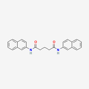 molecular formula C25H22N2O2 B11027202 N,N'-di(naphthalen-2-yl)pentanediamide 