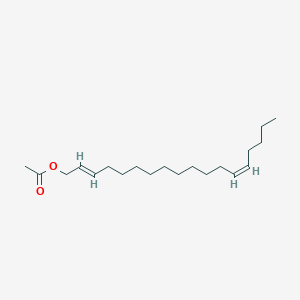 molecular formula C₂₀H₃₆O₂ B110274 [(2E,13Z)-octadeca-2,13-dienyl] acetate CAS No. 86252-74-6