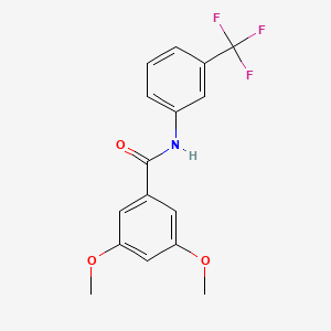 molecular formula C16H14F3NO3 B11027832 3,5-dimethoxy-N-[3-(trifluoromethyl)phenyl]benzamide 