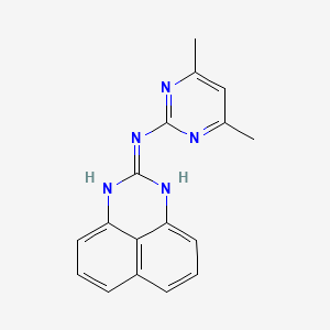 molecular formula C17H15N5 B11028462 N-(4,6-dimethylpyrimidin-2-yl)-1H-perimidin-2-amine 