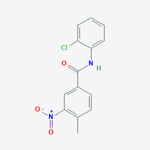 molecular formula C14H11ClN2O3 B11028649 N-(2-chlorophenyl)-4-methyl-3-nitrobenzamide 