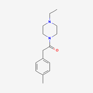 molecular formula C15H22N2O B11028941 1-(4-Ethylpiperazin-1-yl)-2-(4-methylphenyl)ethanone 