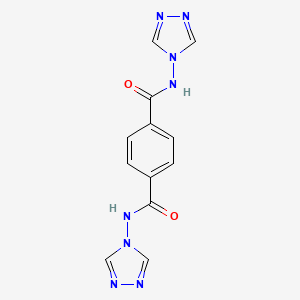 molecular formula C12H10N8O2 B11029169 N,N'-di(4H-1,2,4-triazol-4-yl)benzene-1,4-dicarboxamide 