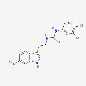 molecular formula C18H17Cl2N3O2 B11029317 1-(3,4-dichlorophenyl)-3-[2-(6-methoxy-1H-indol-3-yl)ethyl]urea 