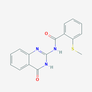 molecular formula C16H13N3O2S B11029325 N-(4-hydroxyquinazolin-2-yl)-2-(methylsulfanyl)benzamide 