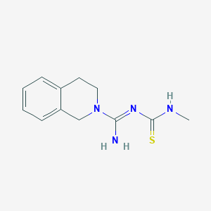 molecular formula C12H16N4S B11029914 N-(methylcarbamothioyl)-3,4-dihydroisoquinoline-2(1H)-carboximidamide 