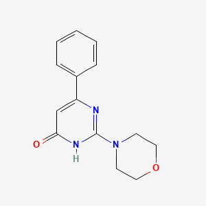 molecular formula C14H15N3O2 B11032096 2-morpholino-6-phenyl-4(3H)-pyrimidinone CAS No. 6068-45-7