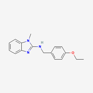 molecular formula C17H19N3O B11032109 N-(4-ethoxybenzyl)-1-methyl-1H-benzimidazol-2-amine 