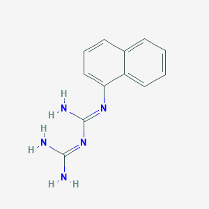 molecular formula C12H13N5 B11032388 1-(Diaminomethylidene)-2-naphthalen-1-ylguanidine CAS No. 13261-53-5