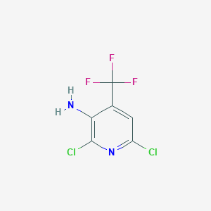 molecular formula C6H3Cl2F3N2 B110324 2,6-Dichloro-4-(trifluoromethyl)pyridin-3-amine CAS No. 175277-67-5