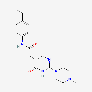 molecular formula C19H27N5O2 B11032618 N-(4-ethylphenyl)-2-[2-(4-methylpiperazin-1-yl)-4-oxo-1,4,5,6-tetrahydropyrimidin-5-yl]acetamide 