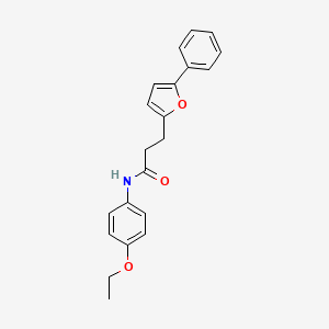 molecular formula C21H21NO3 B11032773 N-(4-ethoxyphenyl)-3-(5-phenylfuran-2-yl)propanamide 