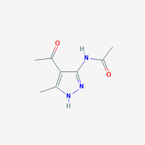 molecular formula C8H11N3O2 B11033128 N-(4-acetyl-3-methyl-1H-pyrazol-5-yl)acetamide 