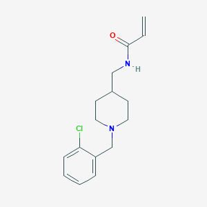 molecular formula C16H21ClN2O B11033877 N-((1-(2-Chlorobenzyl)piperidin-4-yl)methyl)acrylamide 