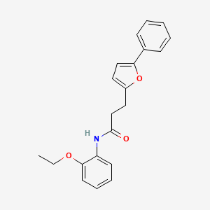molecular formula C21H21NO3 B11034011 N-(2-ethoxyphenyl)-3-(5-phenylfuran-2-yl)propanamide 