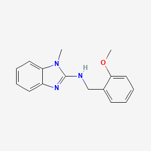 molecular formula C16H17N3O B11034135 N-(2-methoxybenzyl)-1-methyl-1H-benzimidazol-2-amine 