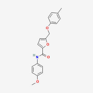 molecular formula C20H19NO4 B11034487 N-(4-methoxyphenyl)-5-[(4-methylphenoxy)methyl]furan-2-carboxamide 