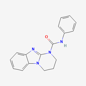 molecular formula C17H16N4O B11034716 N-phenyl-3,4-dihydropyrimido[1,2-a]benzimidazole-1(2H)-carboxamide 