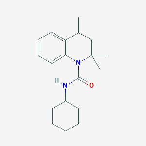 molecular formula C19H28N2O B11036249 N-cyclohexyl-2,2,4-trimethyl-3,4-dihydroquinoline-1-carboxamide 