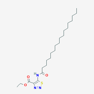 molecular formula C23H41N3O3S B11036531 Ethyl 5-(octadecanoylamino)-1,2,3-thiadiazole-4-carboxylate 
