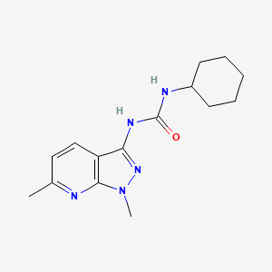 molecular formula C15H21N5O B11036880 N-cyclohexyl-N'-(1,6-dimethyl-1H-pyrazolo[3,4-b]pyridin-3-yl)urea 
