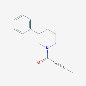 molecular formula C15H17NO B11037287 1-(3-Phenylpiperidino)-2-butyn-1-one 