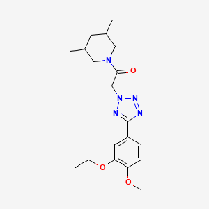 molecular formula C19H27N5O3 B11039053 1-(3,5-dimethylpiperidin-1-yl)-2-[5-(3-ethoxy-4-methoxyphenyl)-2H-tetrazol-2-yl]ethanone 
