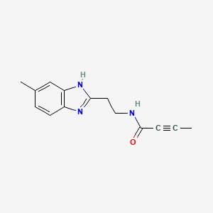 molecular formula C14H15N3O B11039365 N-[2-(5-Methyl-1H-13-benzodiazol-2-YL)ethyl]but-2-ynamide 