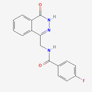 molecular formula C16H12FN3O2 B11039591 4-fluoro-N-[(4-oxo-3,4-dihydrophthalazin-1-yl)methyl]benzamide 