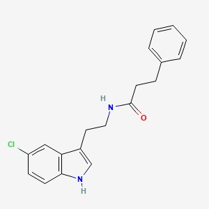 molecular formula C19H19ClN2O B11039808 N-[2-(5-chloro-1H-indol-3-yl)ethyl]-3-phenylpropanamide 