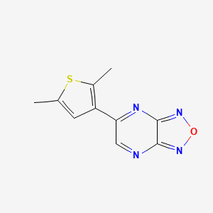 molecular formula C10H8N4OS B11039811 5-(2,5-Dimethyl-3-thienyl)[1,2,5]oxadiazolo[3,4-B]pyrazine 