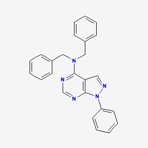 molecular formula C25H21N5 B11039924 N,N-dibenzyl-1-phenyl-1H-pyrazolo[3,4-d]pyrimidin-4-amine 