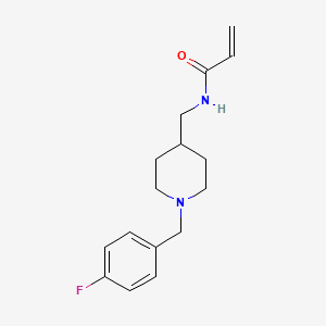 molecular formula C16H21FN2O B11040207 N-{[1-(4-Fluorobenzyl)-4-piperidyl]methyl}acrylamide 