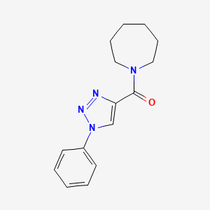molecular formula C15H18N4O B11040404 azepan-1-yl(1-phenyl-1H-1,2,3-triazol-4-yl)methanone 