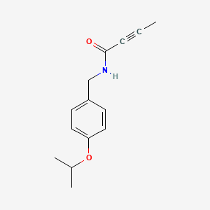 molecular formula C14H17NO2 B11040827 N-{[4-(Propan-2-yloxy)phenyl]methyl}but-2-ynamide 