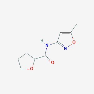 molecular formula C9H12N2O3 B11041185 N-(5-methyl-1,2-oxazol-3-yl)tetrahydrofuran-2-carboxamide 