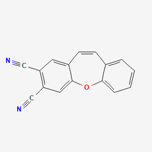 molecular formula C16H8N2O B11041332 2-Oxatricyclo[9.4.0.0(3,8)]pentadeca-1(11),3,5,7,9,12,14-heptaene-5,6-dicarbonitrile 