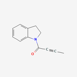 molecular formula C12H11NO B11041358 1-(Indolin-1-yl)but-2-yn-1-one 