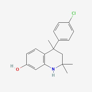 molecular formula C18H20ClNO B11041566 4-(4-Chlorophenyl)-2,2,4-trimethyl-1,2,3,4-tetrahydroquinolin-7-ol 