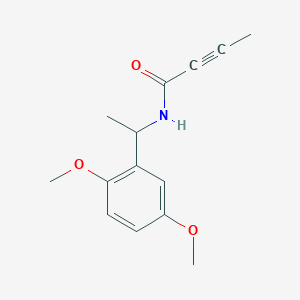 molecular formula C14H17NO3 B11041758 N-[1-(2,5-Dimethoxyphenyl)ethyl]-2-butynamide 