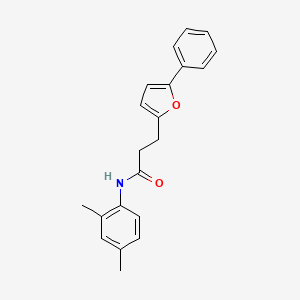 molecular formula C21H21NO2 B11041799 N-(2,4-dimethylphenyl)-3-(5-phenylfuran-2-yl)propanamide 