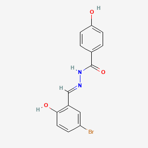 molecular formula C14H11BrN2O3 B11042074 N'-(5-bromo-2-hydroxybenzylidene)-4-hydroxybenzohydrazide CAS No. 41377-38-2