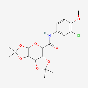molecular formula C19H24ClNO7 B11042240 N-(3-chloro-4-methoxyphenyl)-4,4,11,11-tetramethyl-3,5,7,10,12-pentaoxatricyclo[7.3.0.02,6]dodecane-8-carboxamide 