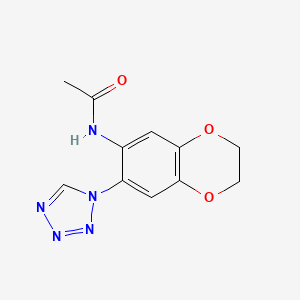 molecular formula C11H11N5O3 B11042297 N-[7-(1H-tetrazol-1-yl)-2,3-dihydro-1,4-benzodioxin-6-yl]acetamide 