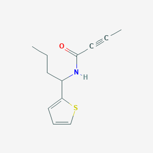 molecular formula C12H15NOS B11042325 N-(1-(Thiophen-2-yl)butyl)but-2-ynamide 