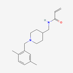 molecular formula C18H26N2O B11042339 N-((1-(2,5-Dimethylbenzyl)piperidin-4-yl)methyl)acrylamide 