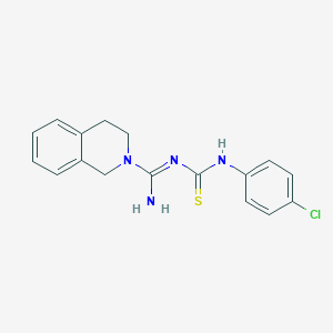 molecular formula C17H17ClN4S B11042364 N-[(4-chlorophenyl)carbamothioyl]-3,4-dihydroisoquinoline-2(1H)-carboximidamide 